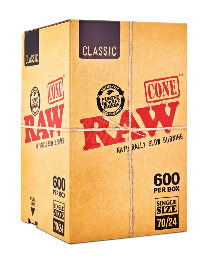 RAW - CLASSIC 70X24 CONES 600CT