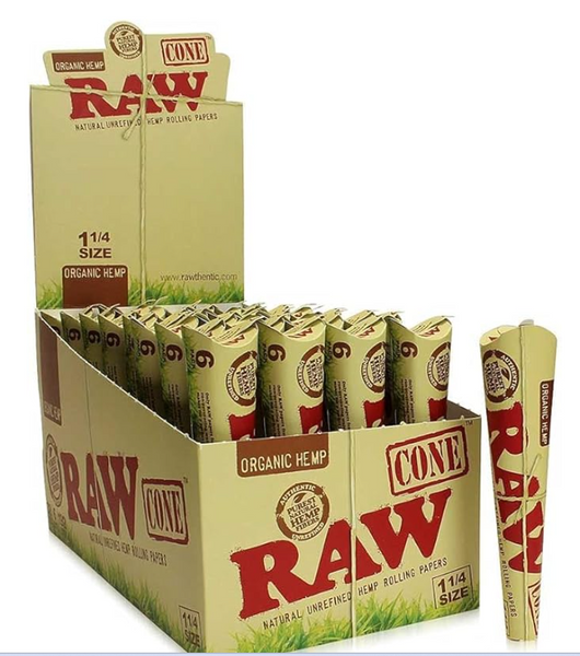 Organic Hemp RAW Cone 6 Pack