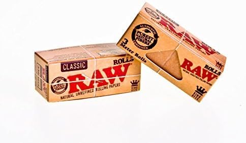 RAW - CLASSIC ROLLS KING SIZE 3 METER ROLLS - 12CT PAPERS