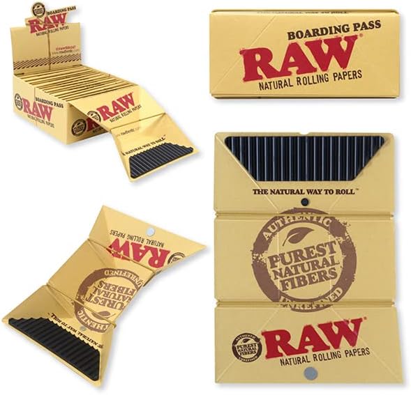 RAW-BOARDING PASS ROLLING PAPERS 15CT