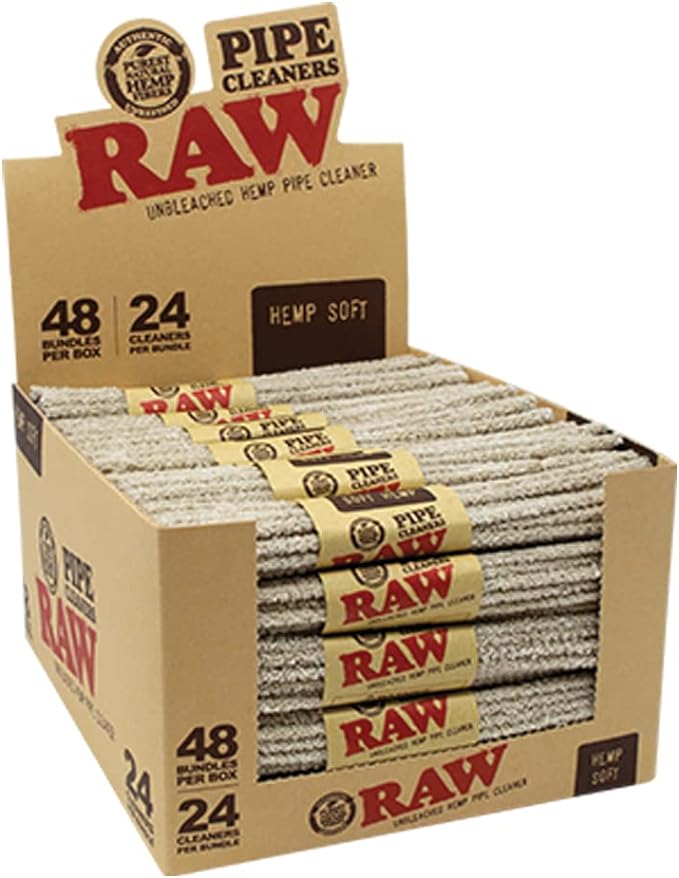 RAW-PIPE CLEANERS SOFT BRISTLES 48CT 24PK