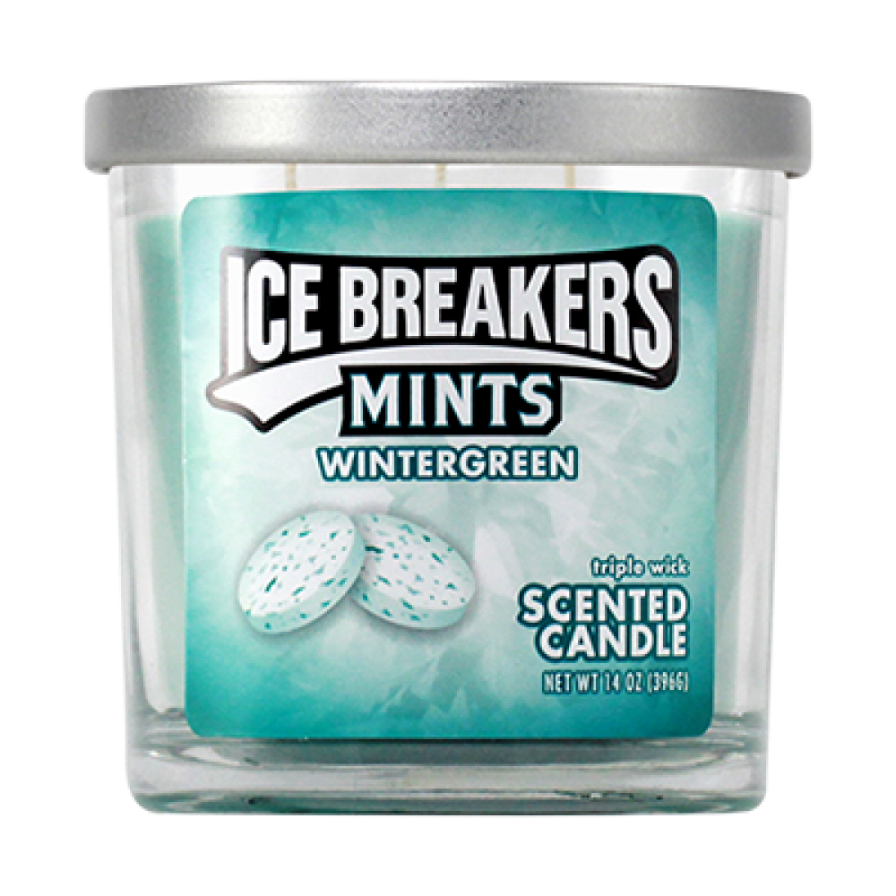 ICE BREAKERS MINT TRIPLE WICKED CANDLE -14 OZ
