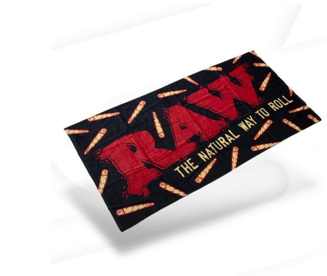 Raw - Stash Pocket XL Beach Towel - Black