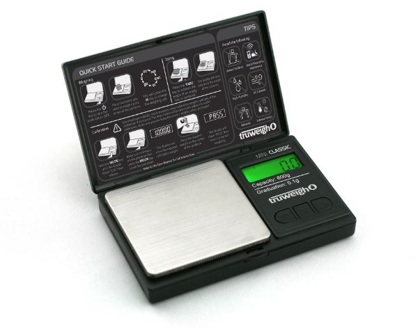 Truweigh Mini Classic Digital Scale 600g X 0.1g  - Black