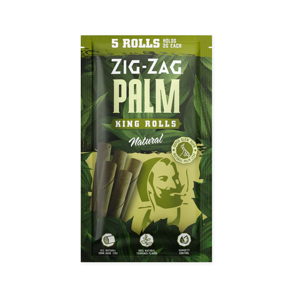 ZIG ZAG PALM KING ROLLS NATURAL 10PK