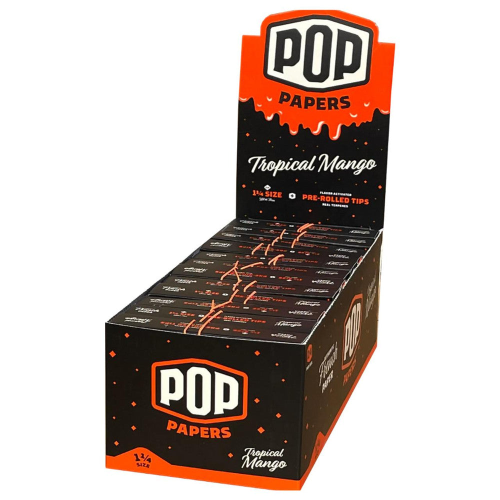 POP - ROLLING PAPERS 1 1/4 + FLAVORED TIPS