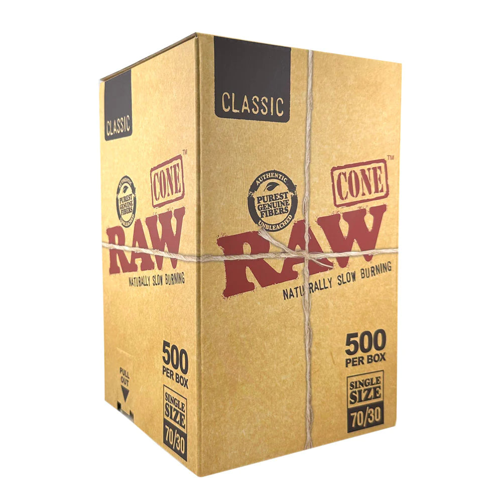 RAW - CLASSIC BULK 70MM/30MM CONES 500CT