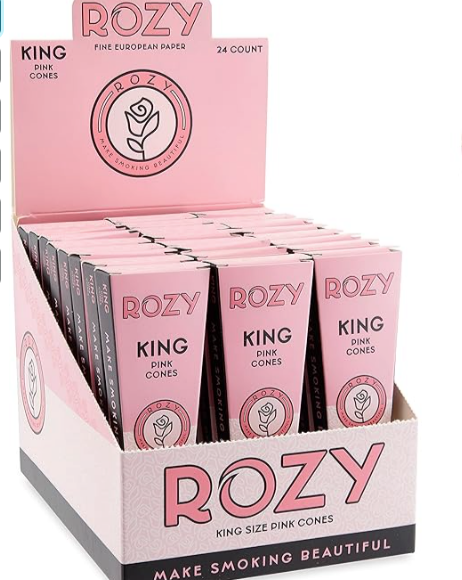 ROZY PINK CONES KING SIZE 24PK 6CT