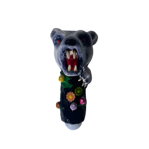 5" Gliizy Wolf Design hand pipe 1ct