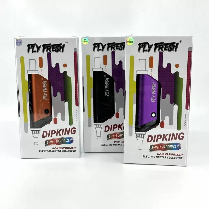 FLY FRESH DIPKING 3 -IN- 1 DAB VAPORIZER (ASSORTED COLORS) - 1ct