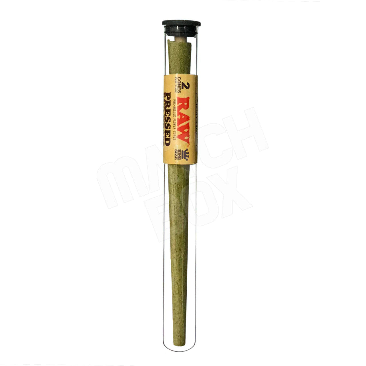 RAW- PRESSED BUD WRAP PRE ROLLED FLOWER CONES 2CT KING SIZE