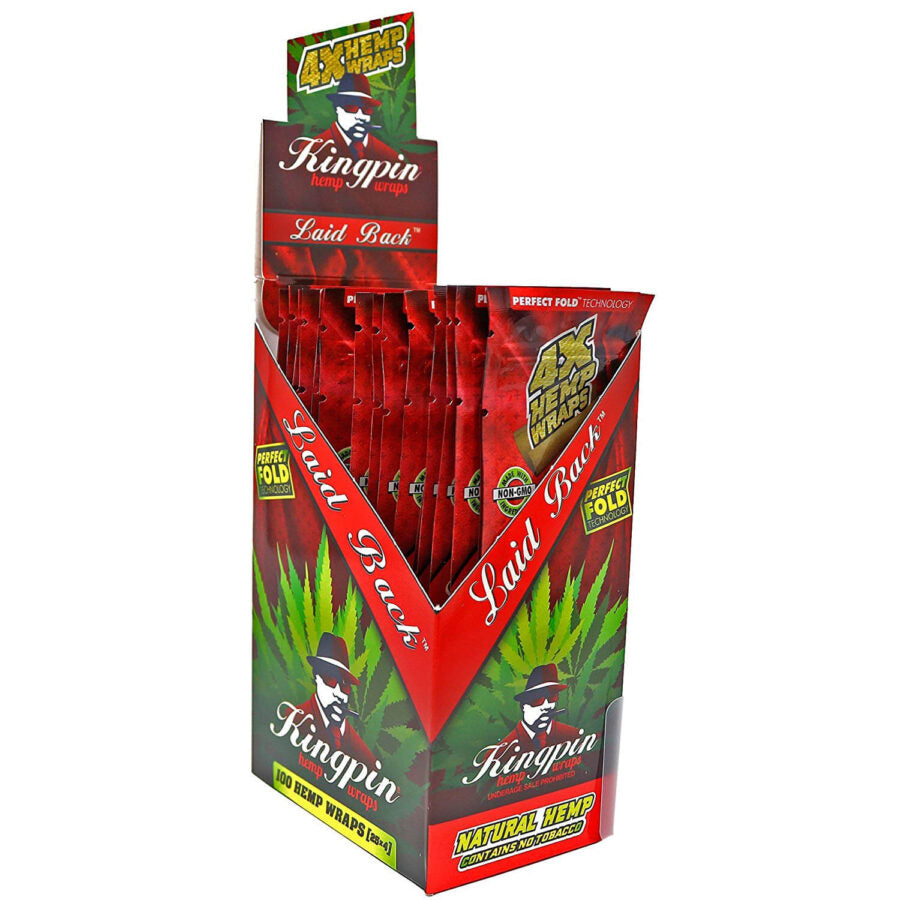Kingpin Flavored 4X Hemp Wraps 25CT