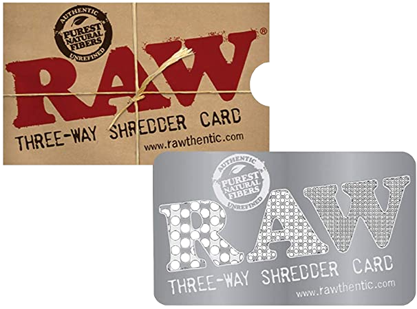 RAW- THREE-WAY SHREDDER CARD(4"X3"X0.05")