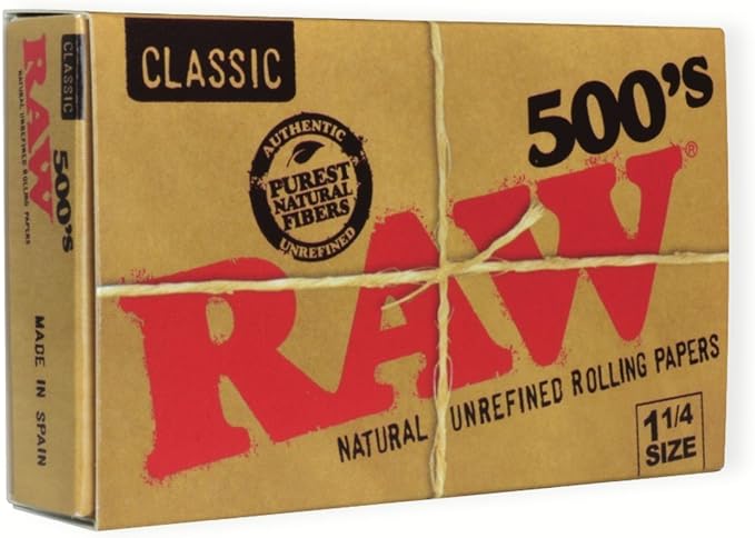 RAW - CLASSIC PAPERS 500'S 20CT 1 1/4 SIZE