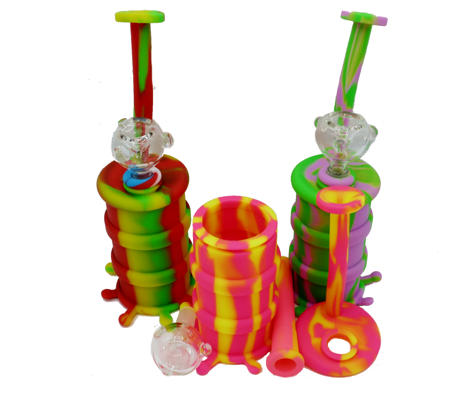 BARREL SILICONE WATER PIPE