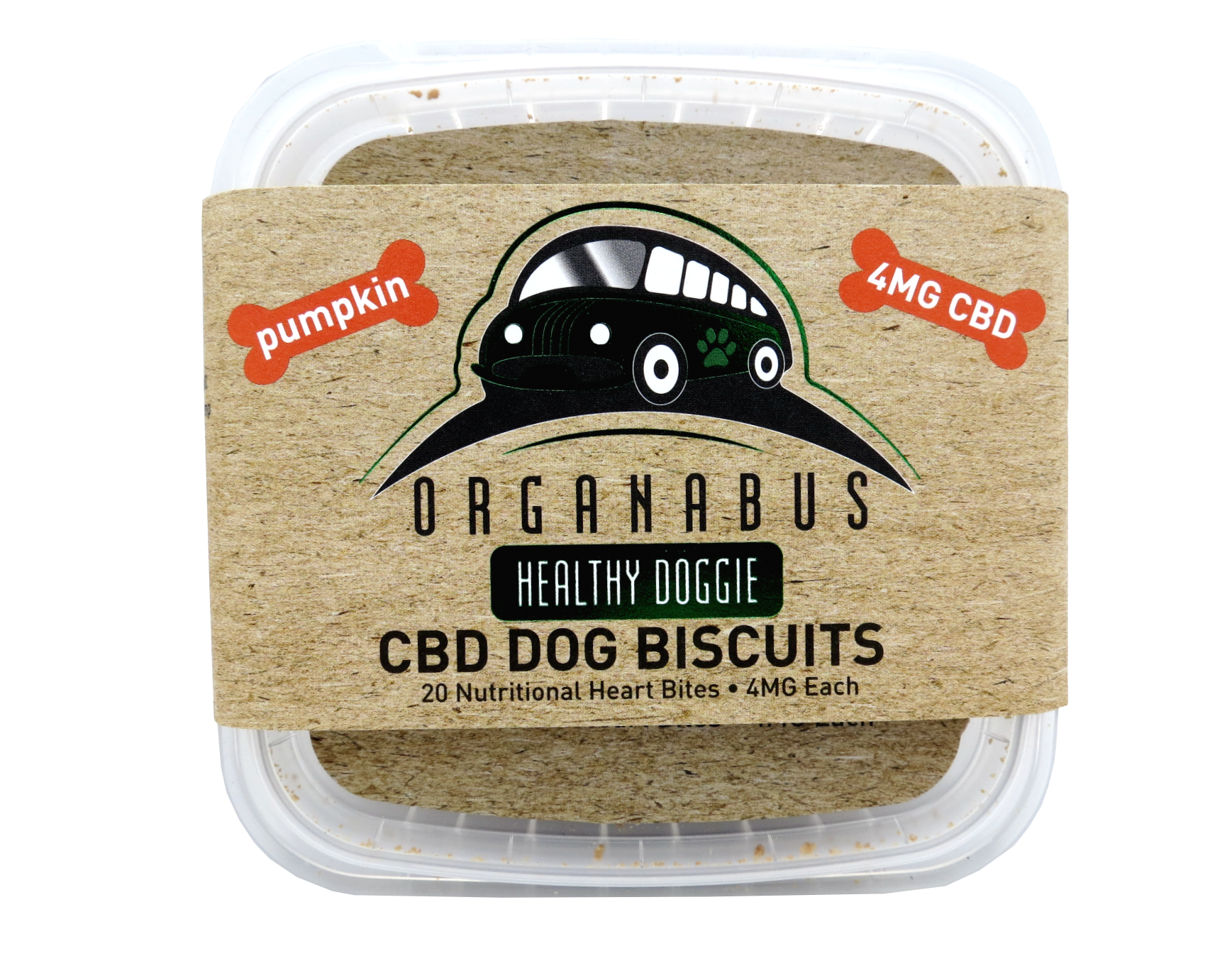 ORGANABUS HEALTHY CBD DOG BISCUITS 4MG 20CT