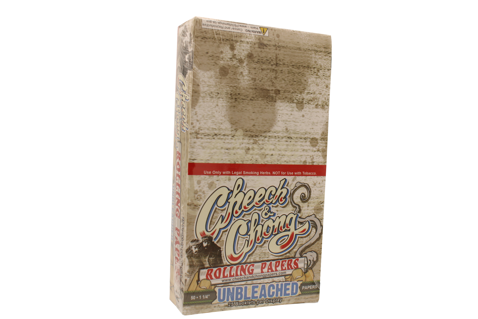 CHEECH AND CHONG UNBLEACHED ROLLING PAPERS - 1 1/4 SIZE