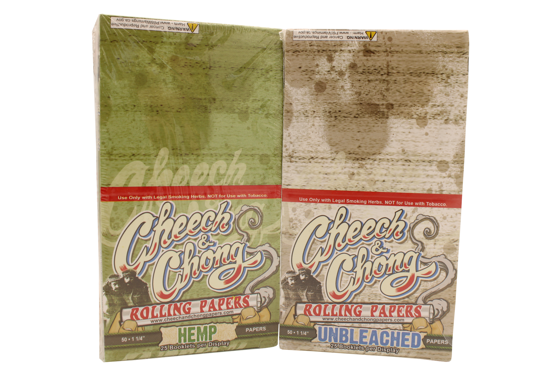 CHEECH AND CHONG UNBLEACHED ROLLING PAPERS - 1 1/4 SIZE