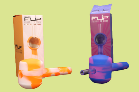 White Rhino Flip Hand Pipe Nectar Collector 2-in-1