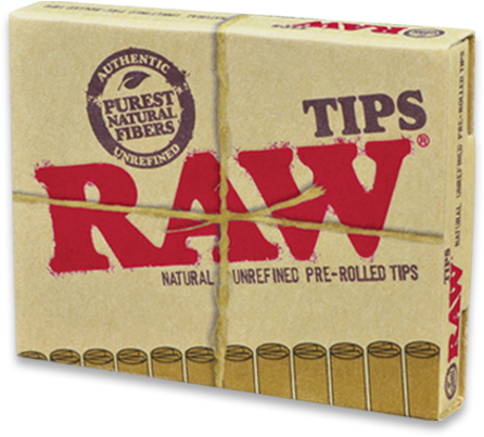 RAW UNBLEACHED PRE-ROLLED TIPS 20CT