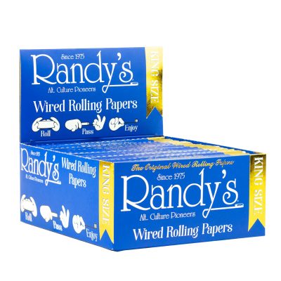 RANDY'S PAPERS KING SIZE 110MM WIRED ROLLING PAPERS 25CT