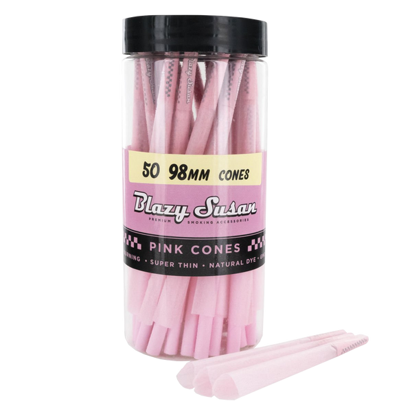 Blazy Susan Pink Paper Cones 50Ct