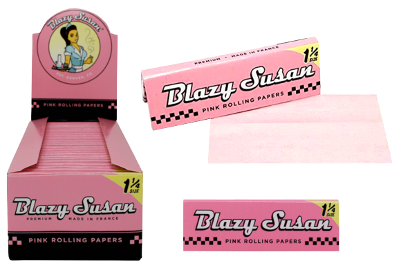 BLAZY SUSAN PINK PAPERS 50 CT 1 1/4 SIZE