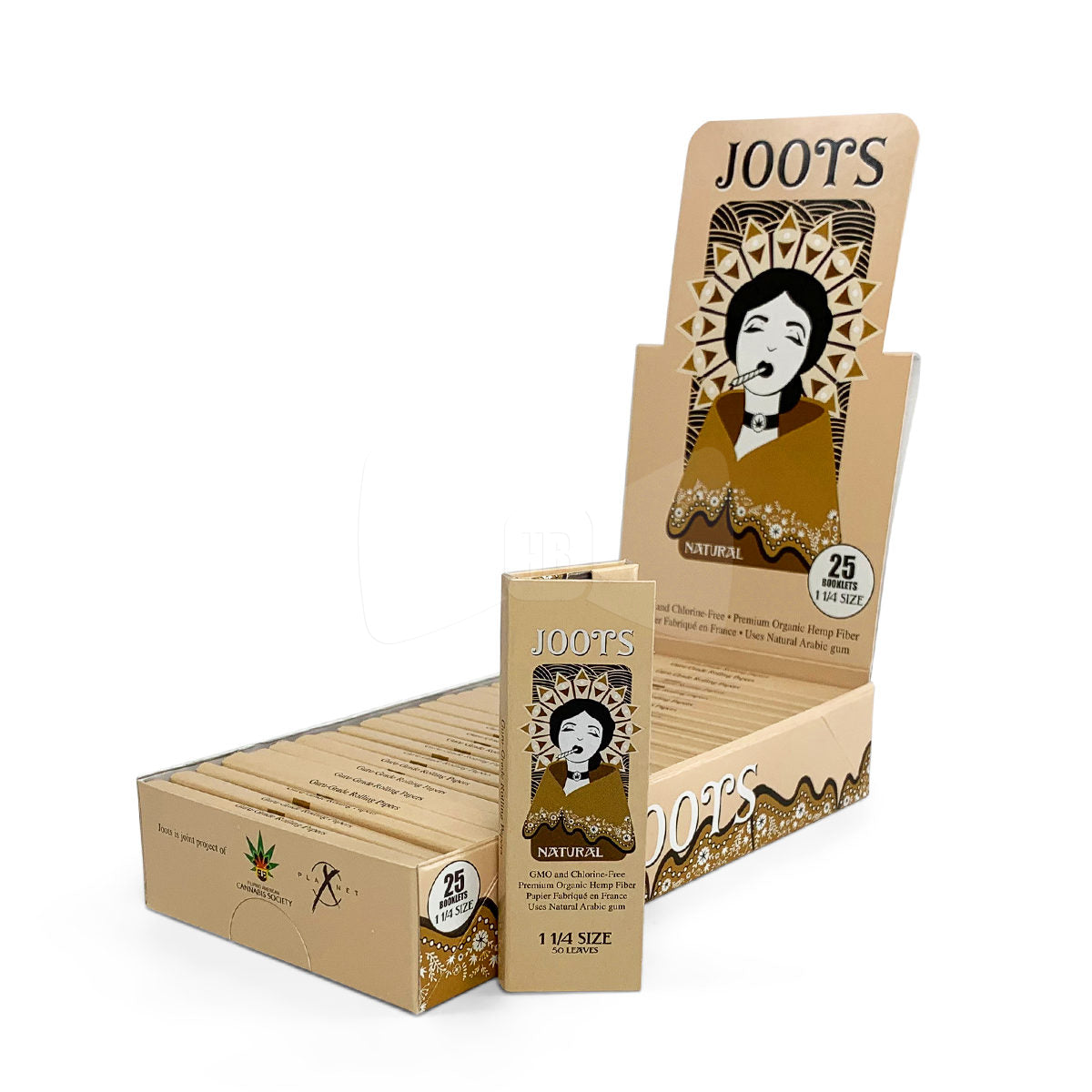 JOOTS NATURAL ROLLING PAPERS 1 1/4 SIZE 25CT