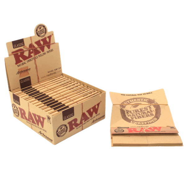 RAW CLASSIC 1 1/4 ARTEASANO ROLLING PAPERS 15CT
