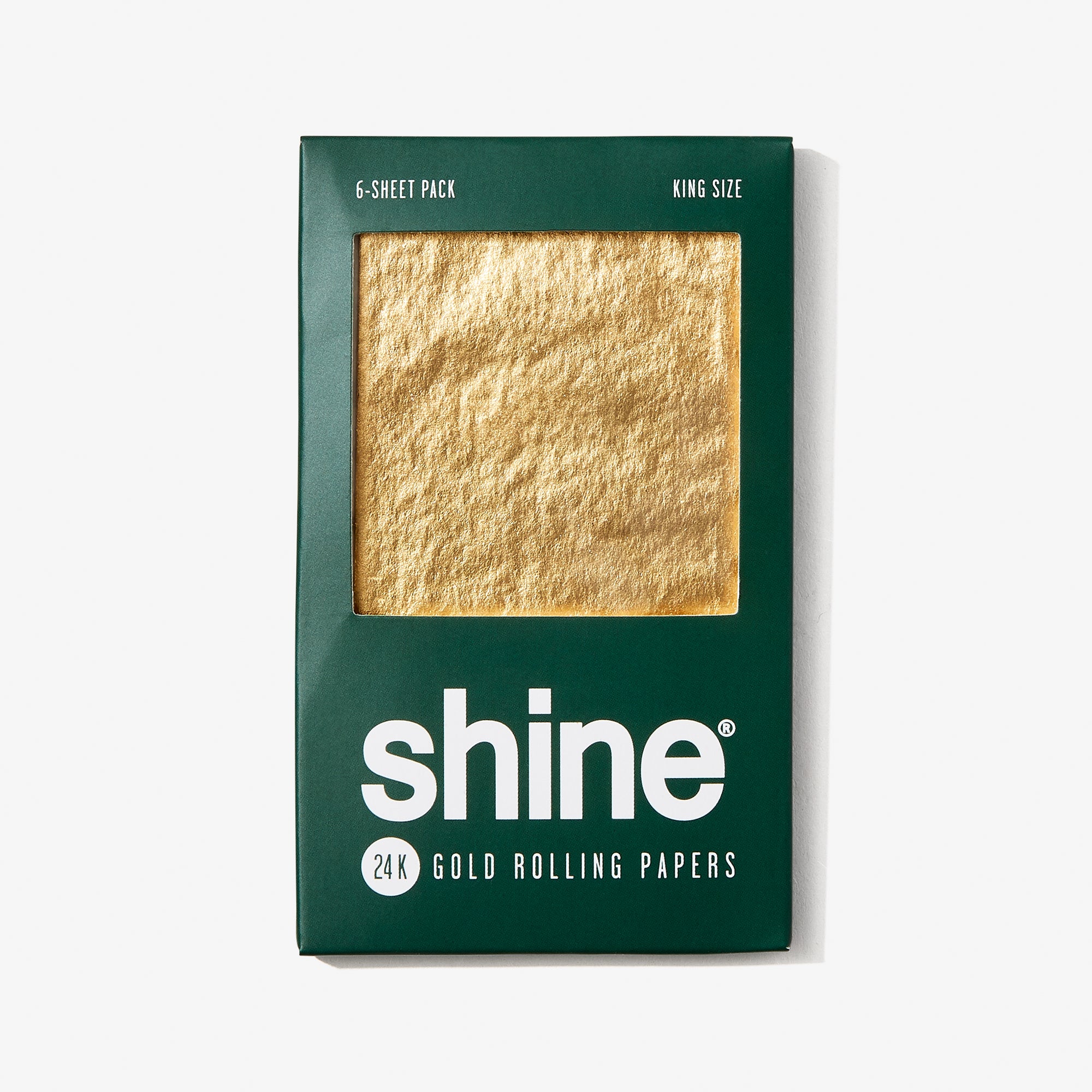 SHINE 24K GOLD KING SIZE 6 SHEET PACK  ROLLING PAPERS