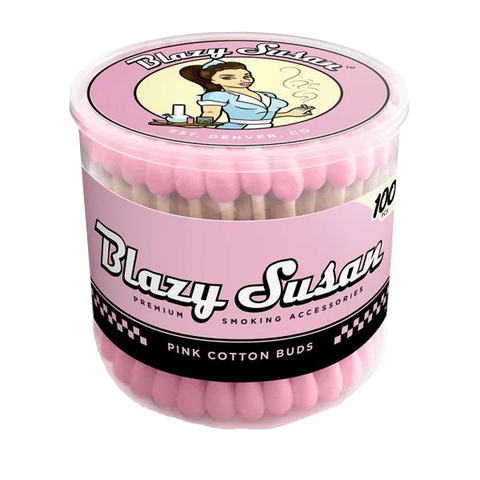 Blazy Susan Pink Cotton Buds 100Ct