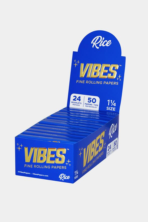 VIBES RICE FINE ROLLING PAPERS BLUE