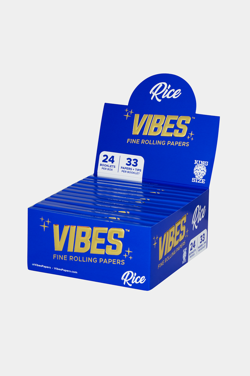 VIBES RICE FINE ROLLING PAPERS BLUE